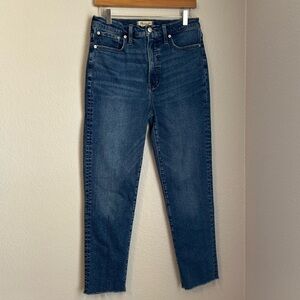 Madewell High Rise Straight Leg Denim The Perfect Vintage Jean, Size 28T